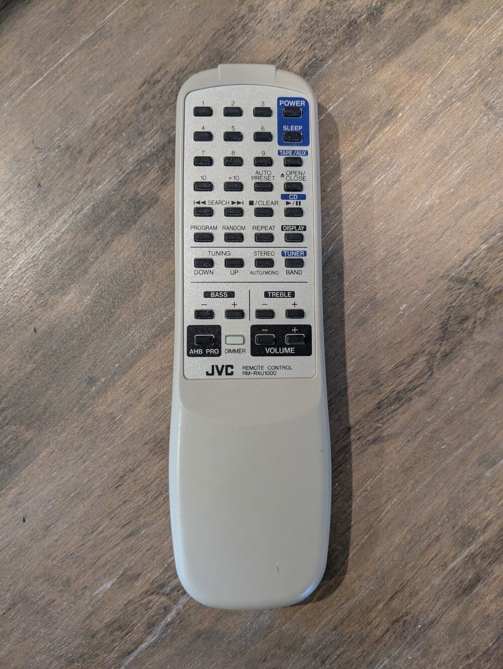 JVC Remote Control RM-RXU1000